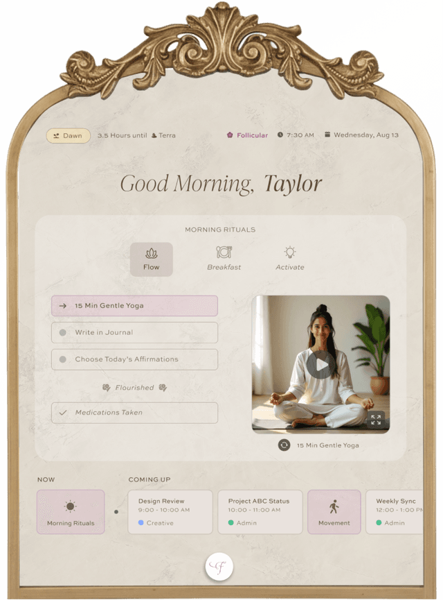 Florair smart display — morning